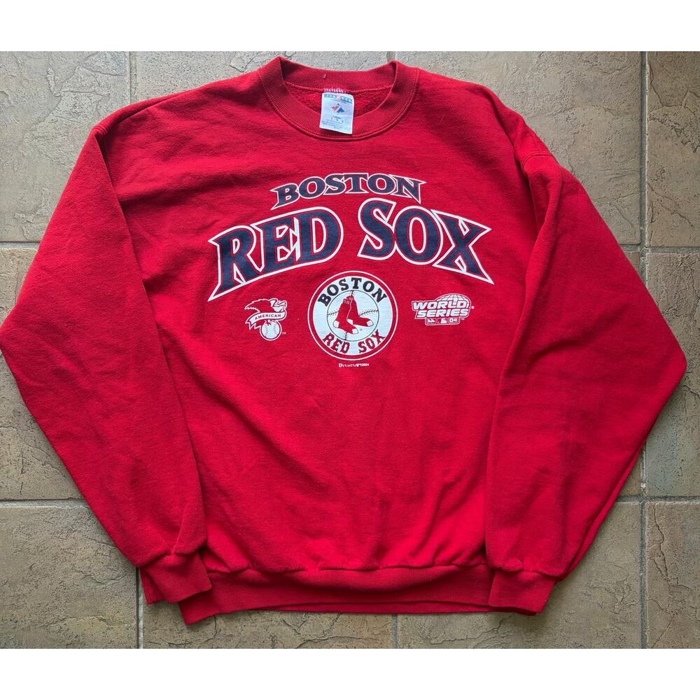2004 Boston Red Sox World Series Champions Crewneck Sweatshirt Jerzees Large